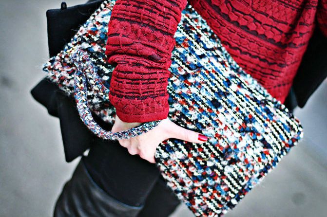 Zara clutch, Topshop over the knee boots, Zipper coat, Fashion outfit