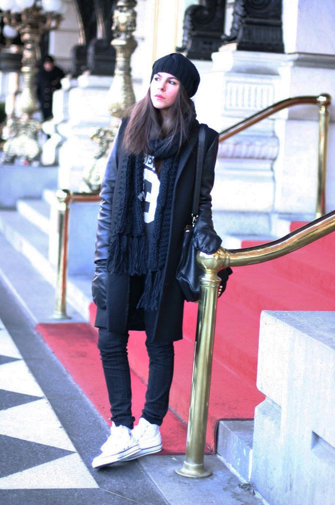 Plaza Hotel New York, Zara coat, Fashion, Converse, Alexander Wang Rocco duffel, outfit