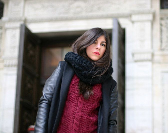 Zara coat with leather sleeves, Topshop ambush boots, Alexander Wang Rocco Duffel bag, Fashion, Outfit