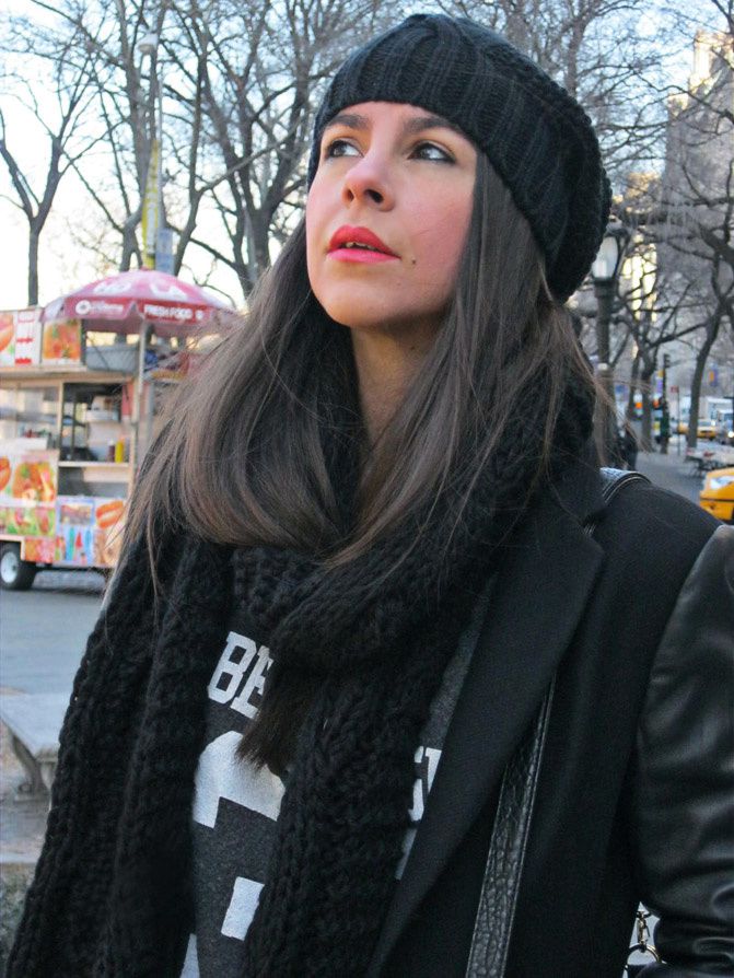 New York Fashion Week, Central Park, Zara coat, Converse, Alexander Wang Rocco duffel, Fashion, Outfit