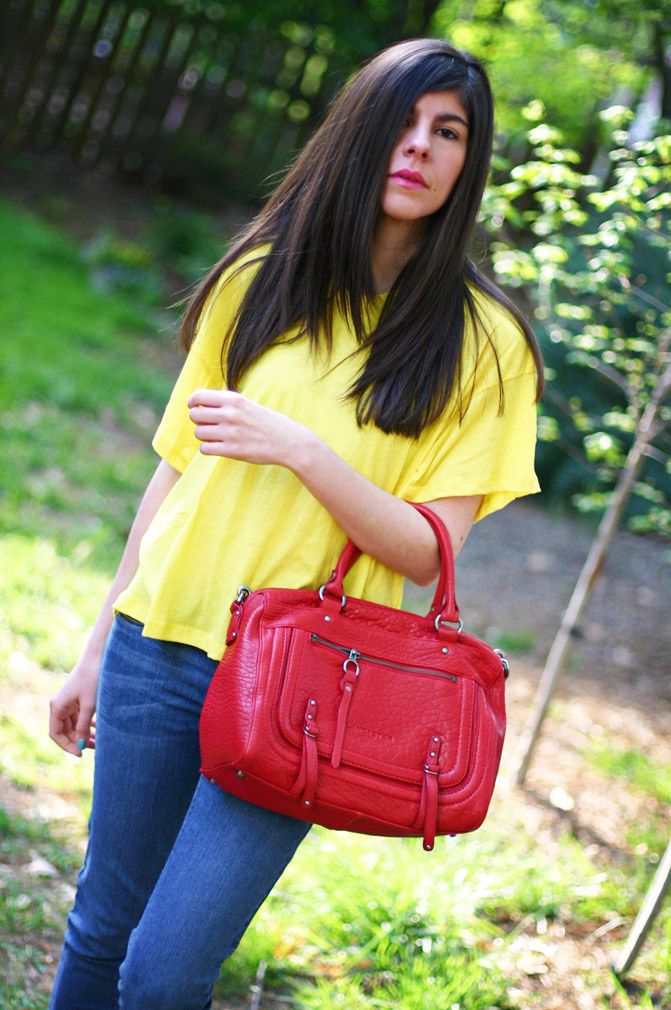 LNA T Shirt, Lancaster bag, Skinny jeans, Fashion, Haircut