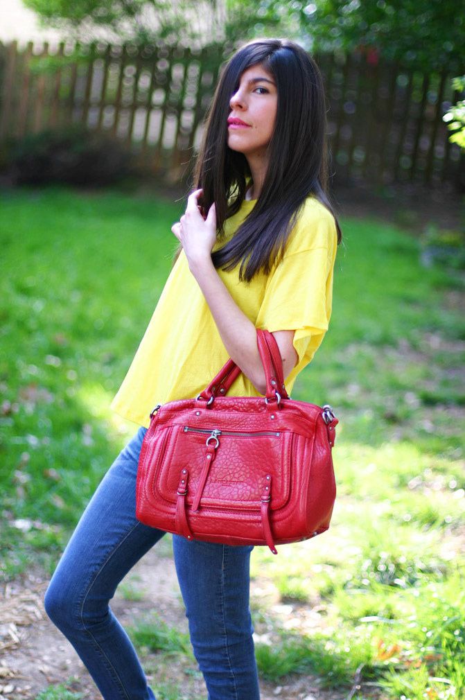 LNA T Shirt, Lancaster bag, Skinny jeans, Fashion, Haircut