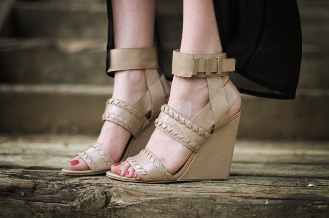 Rebecca Minkoff Mac, Alexander Wang wedges, Fashion, sheer high low maxi