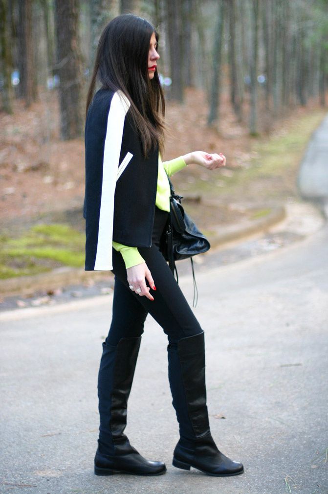 Zara, Phillip Lim, Varsity Jacket, Balenciaga city bag, Fashion, Outfit, Neon Style