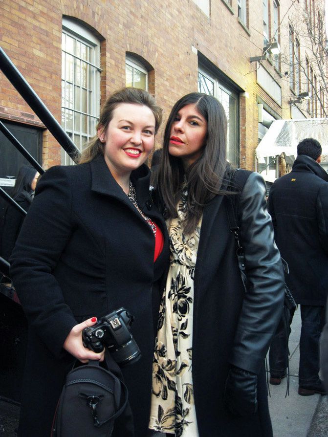Zara leather coat, Alice+Olivia dress, Topshop Ambush boots, New York Fashion Week