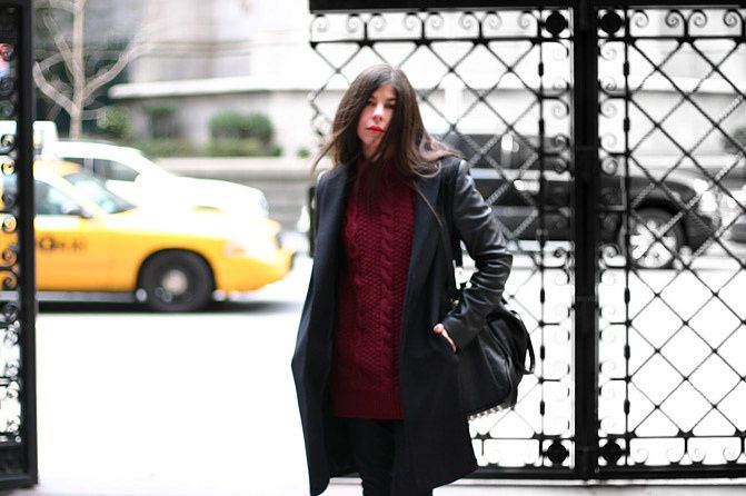 Zara leather sleeves coat, Topshop ambush, Alexander Wang Rocco duffel, Fashion, Outfit
