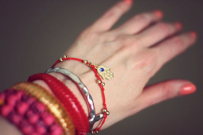 Jewelry, Turquoise, silver unicorn, red hamsa, fashion