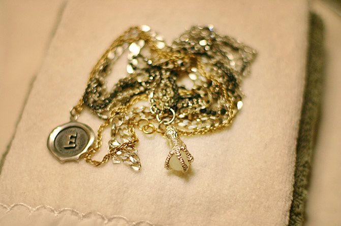 Talon Necklace and Initial Necklace, Fashion Jewelry