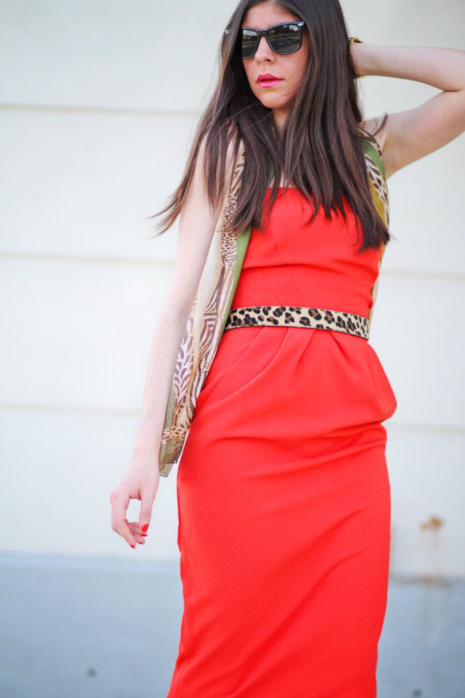 Christian Louboutin Pigalle, Marc by Marc Jacobs henry gold watch, Fashion, red dress, outfit