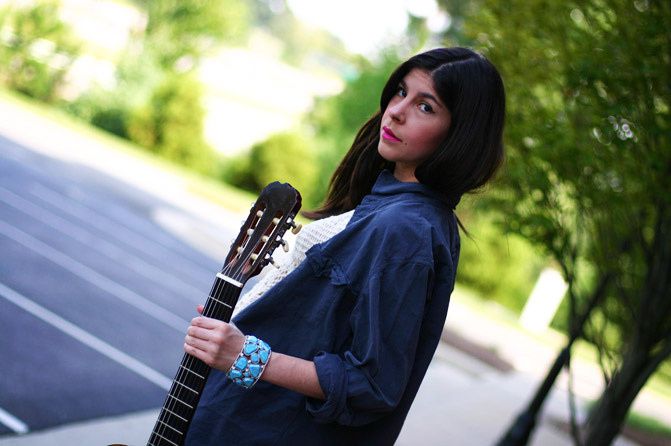 skinny zipper jeans, agave denim, fashion, guitar, crochet crop top, wanted anita wedges, j crew boyfriend