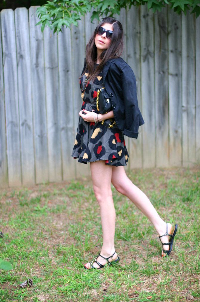 blazer, polkadot dress, fashion