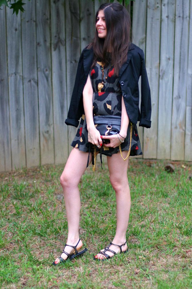 blazer, polkadot dress, fashion