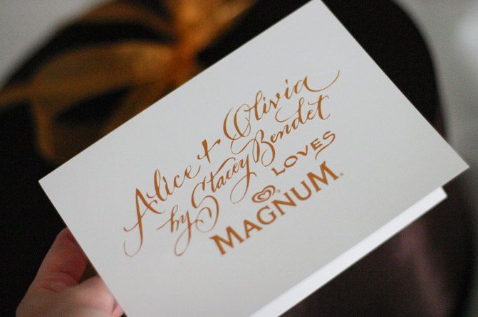 alice and olivia fashion magnum ice cream, holiday fashion, gift box