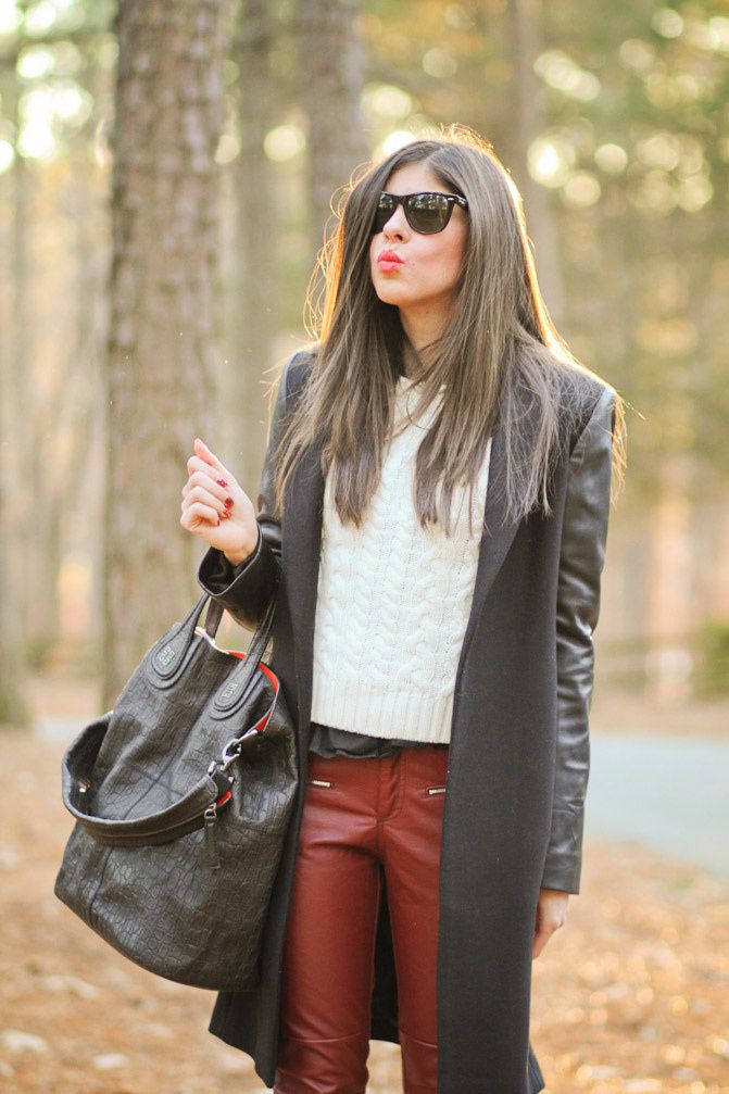 Zara Coat, Fringe and Leather Fashion, Outfit, Fall Fashion