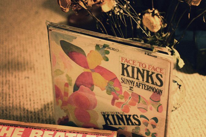 Beatles records, the Kinks, Fashion, Music