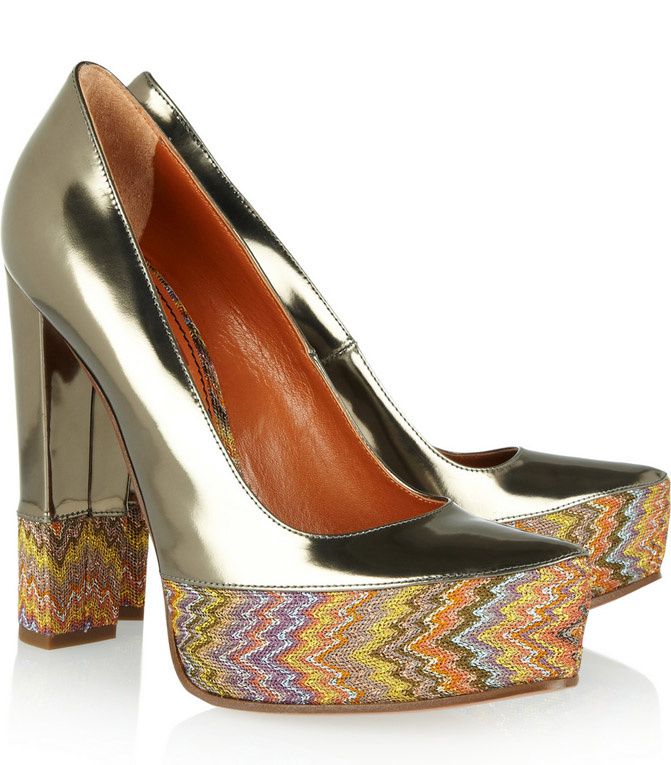 Missoni mirrored platforms