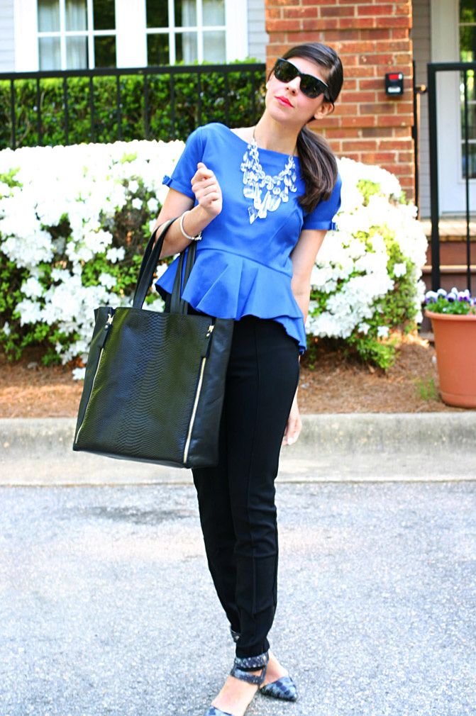 peplum top spiegel, zipper legging skinny pants, snake skin heels, fashion, celine snakeskin