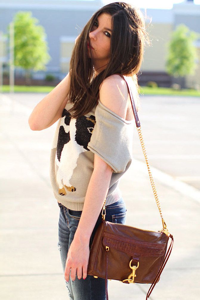 american eagle ripped jeans like Lauren Conrad, shearling boots, rebecca minkoff mac bag