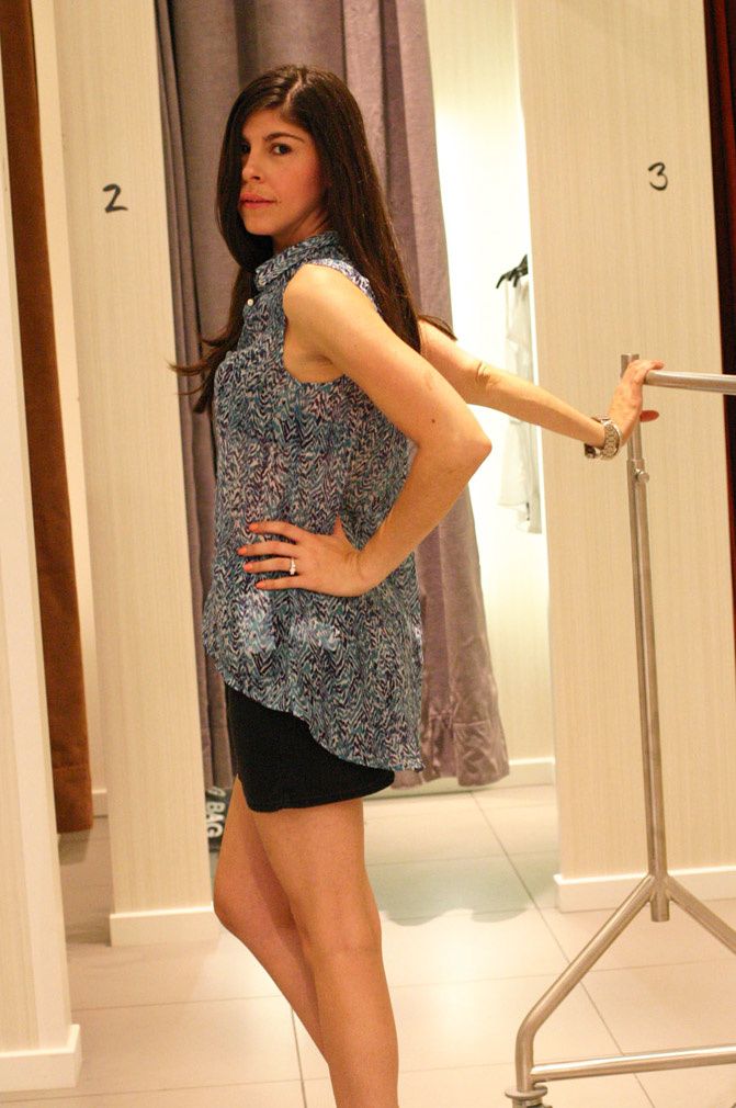 H&M blouse, H&M heels, fashionchalet