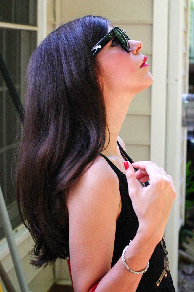 embelished cut out dress by line & dot, hi low trend, fashion, outfit