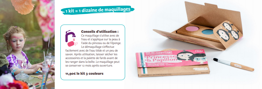 Maquillage artistique BIO à France (Partout en F)