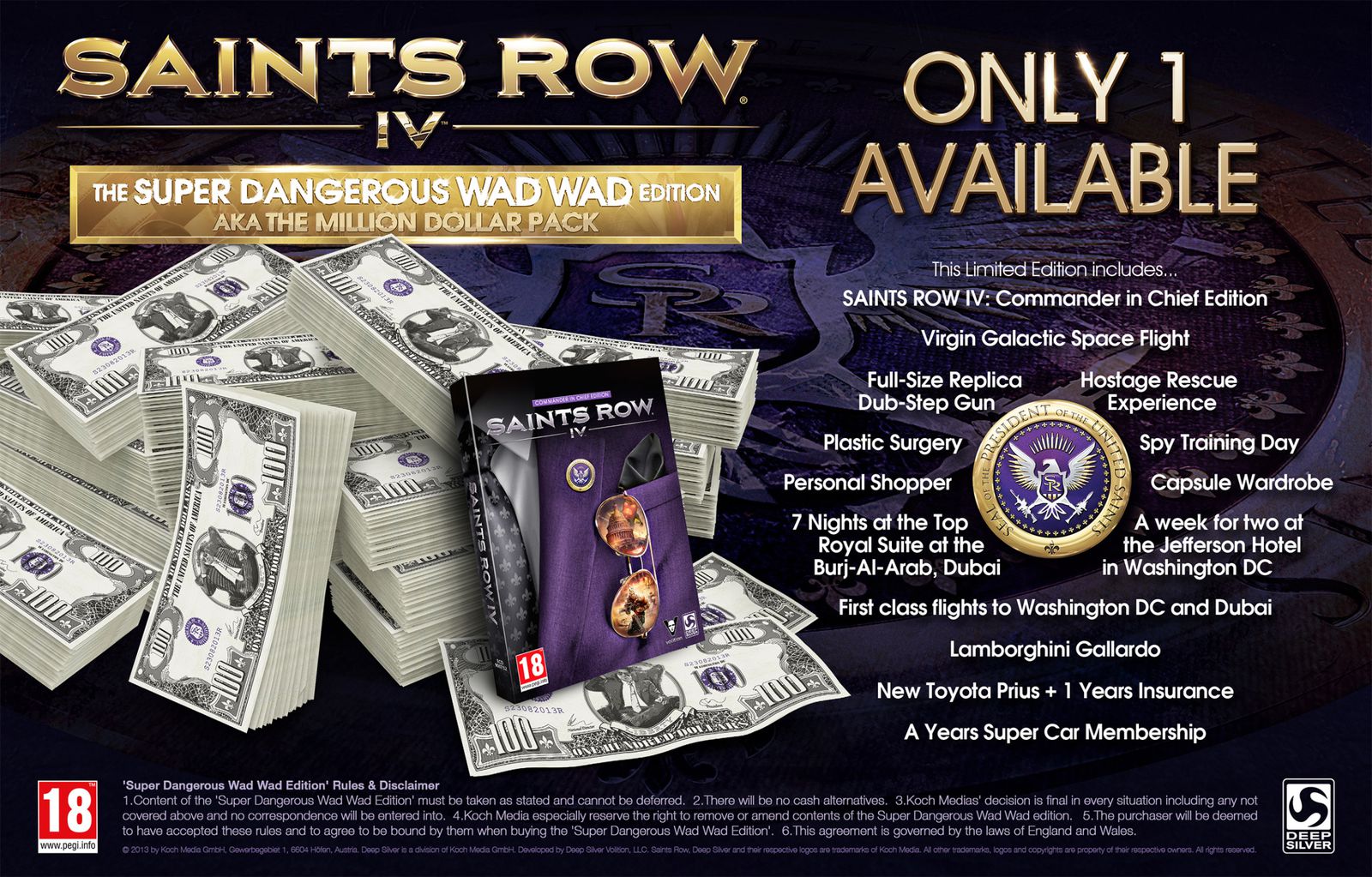Le déjanté Saints Row IV s'offre une édition que les joueurs ne sont pas prêt d'oublier ... à cause du prix peut-être ?
