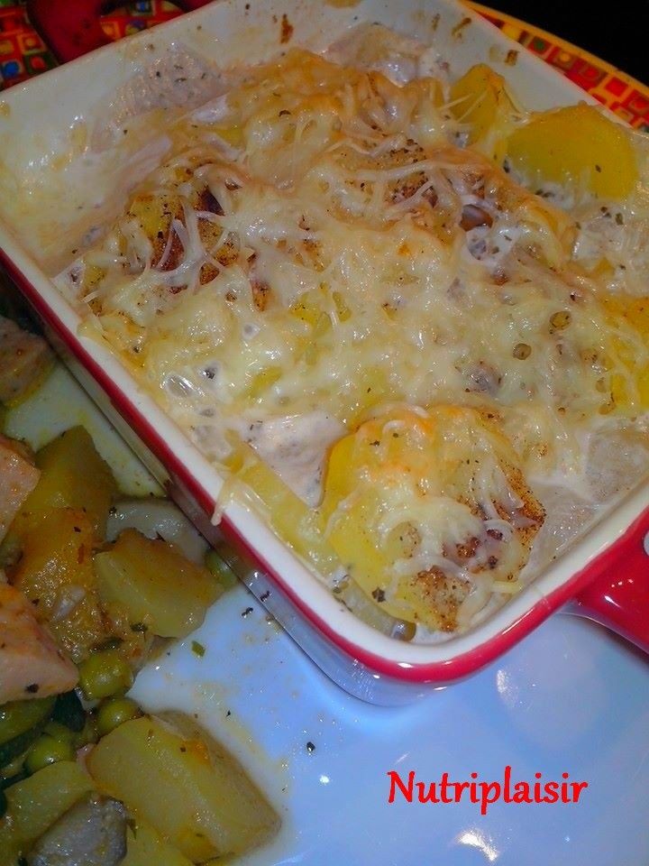 Poelee De Legumes Et De Saucisse Avec Son Gratin Dauphinois
