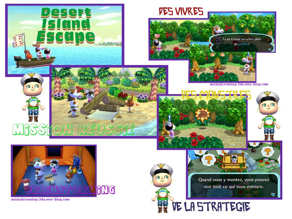 Evasion de l'île déserte (mini WII U) : en cours de réalisation - Animal  Crossing New Leaf