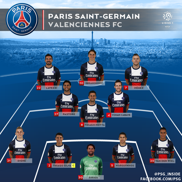 rencontre psg valenciennes