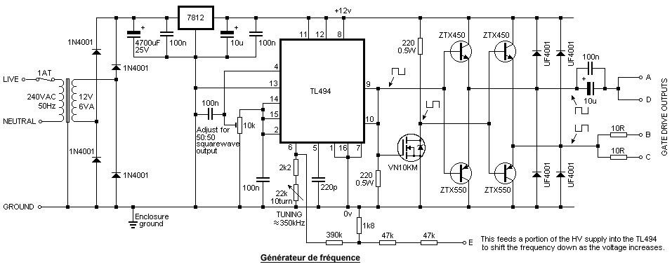 SSTC (solid-state Tesla coil) 260'000[V] - puissancefoudre ... led wiring schematic auto transformers 