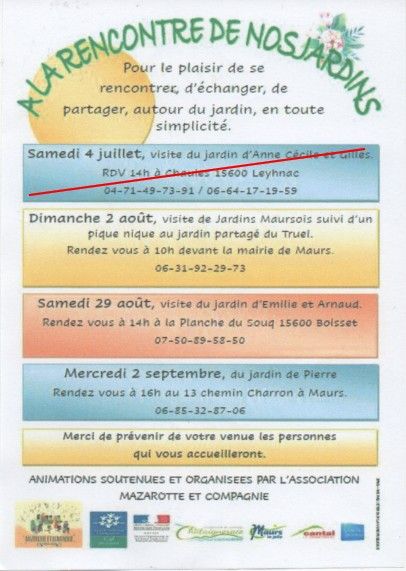 rencontre aux jardins