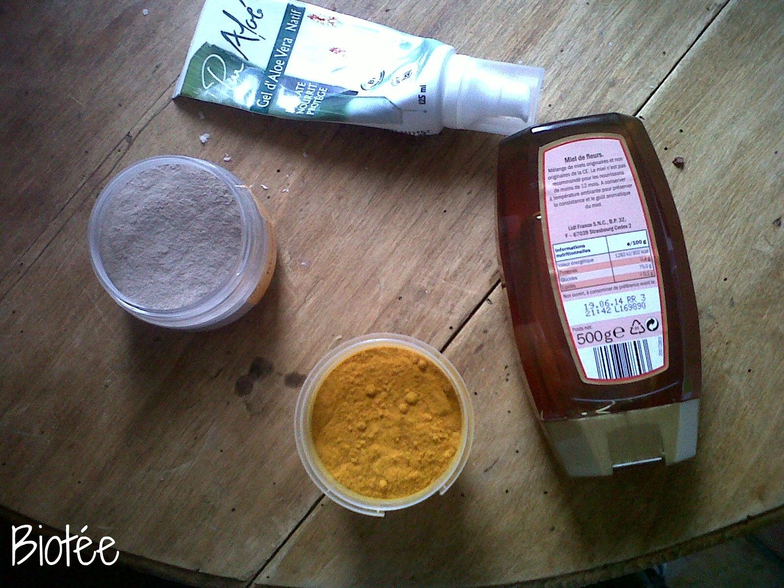 Masque au curcuma - Peau mixte