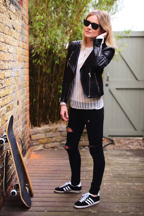 Gazelle Femme Noir Et Blanc Gazelle Femme Noir Et Blanc