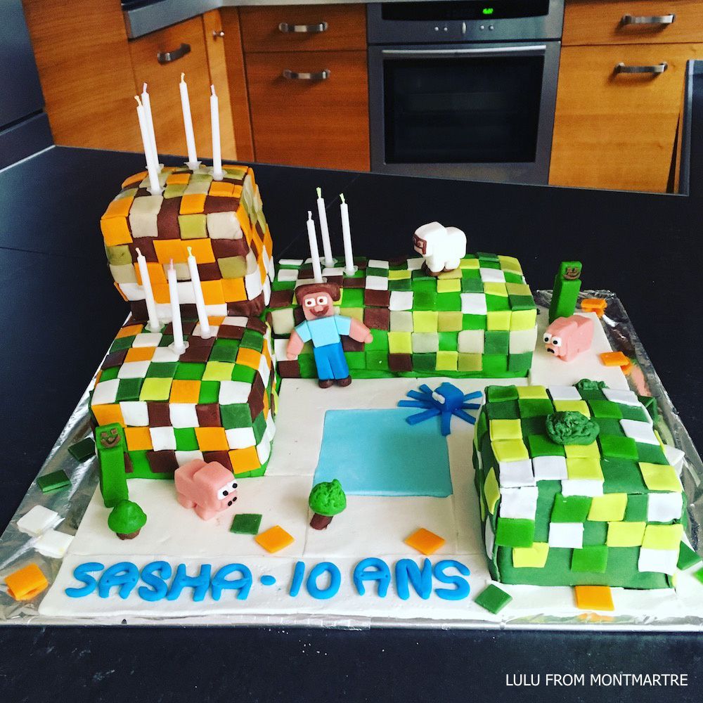 02. Gâteau Minecraft