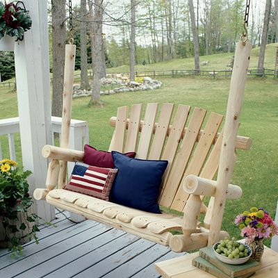 Log Porch Swing Plans Isaurarudioa Over Blog Com