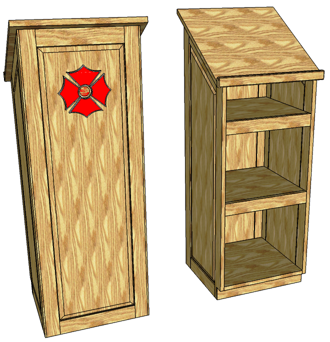 wood lectern plans