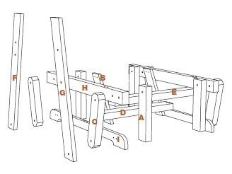 free rocking horse glider plans