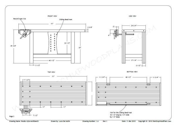roubo workbench plans free