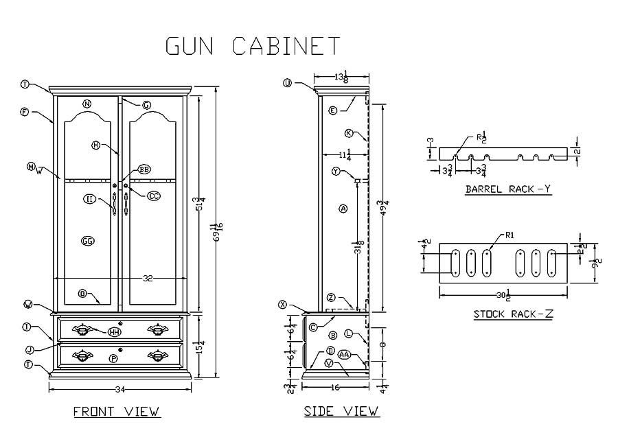 wood gun rack plans