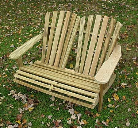 how to make an adirondack chair and loveseat