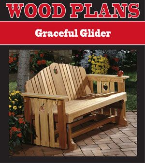 woodworking plans glider bench