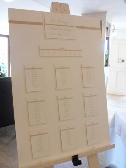 table plan stand