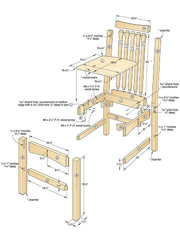 wood chair plans