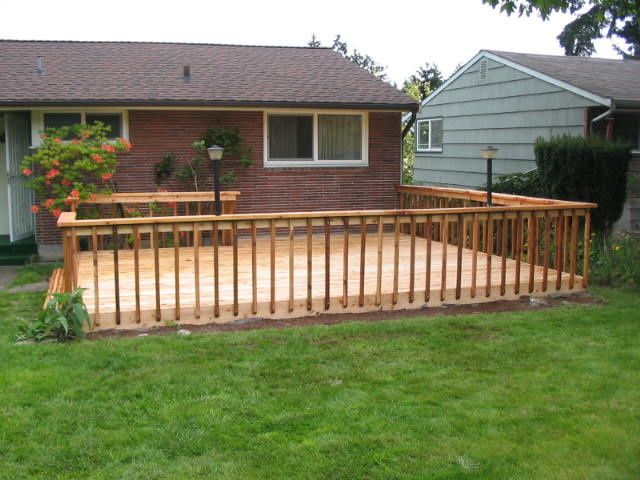 wood deck plans