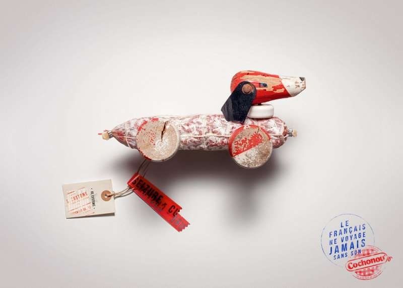 "Jamais sans mon Cochonou" | Agence : Young & Rubicam, Paris, avril 2014, pour la marque de saucisson Cochonou