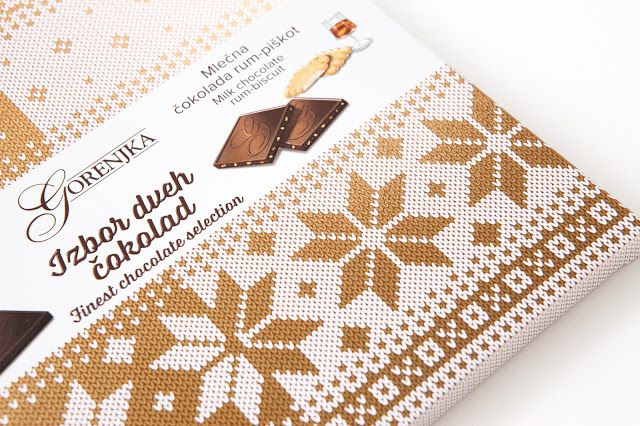 Gorenjka - Žito, d.d. (chocolat - collection des fêtes de fin d'année) | Design : Agencija 101, Ljubljana, Slovenie (janvier 2016)