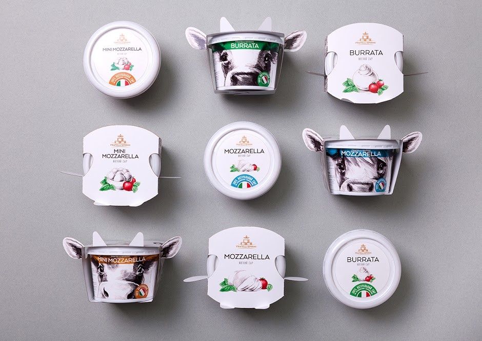 Fratelli Spirini (mozzarella, burrata) | Design : GORDOST, Russie (mai 2016)