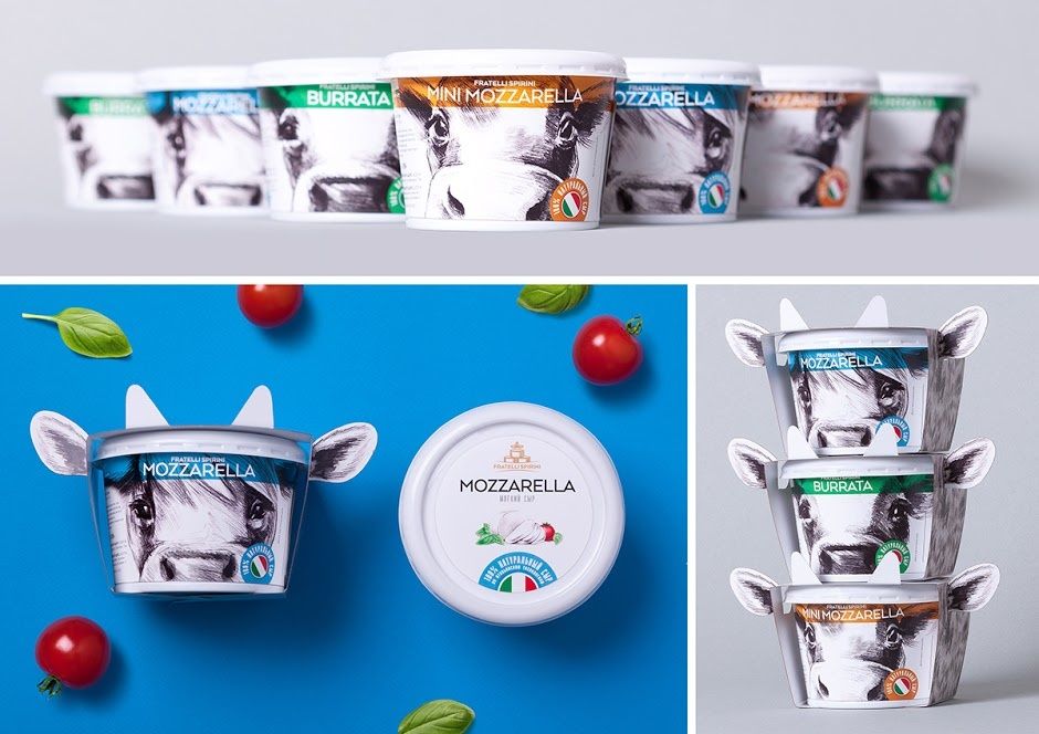 Fratelli Spirini (mozzarella, burrata) | Design : GORDOST, Russie (mai 2016)