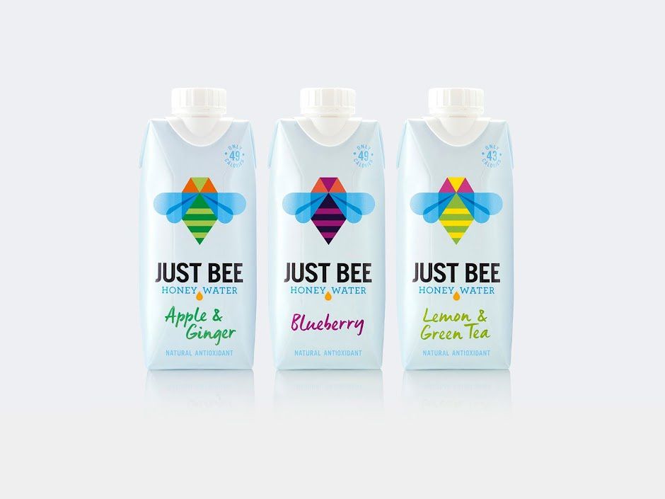 Just Bee (eau enrichie en miel) | Design : B&B studio, Royaume-Uni (juin 2016)