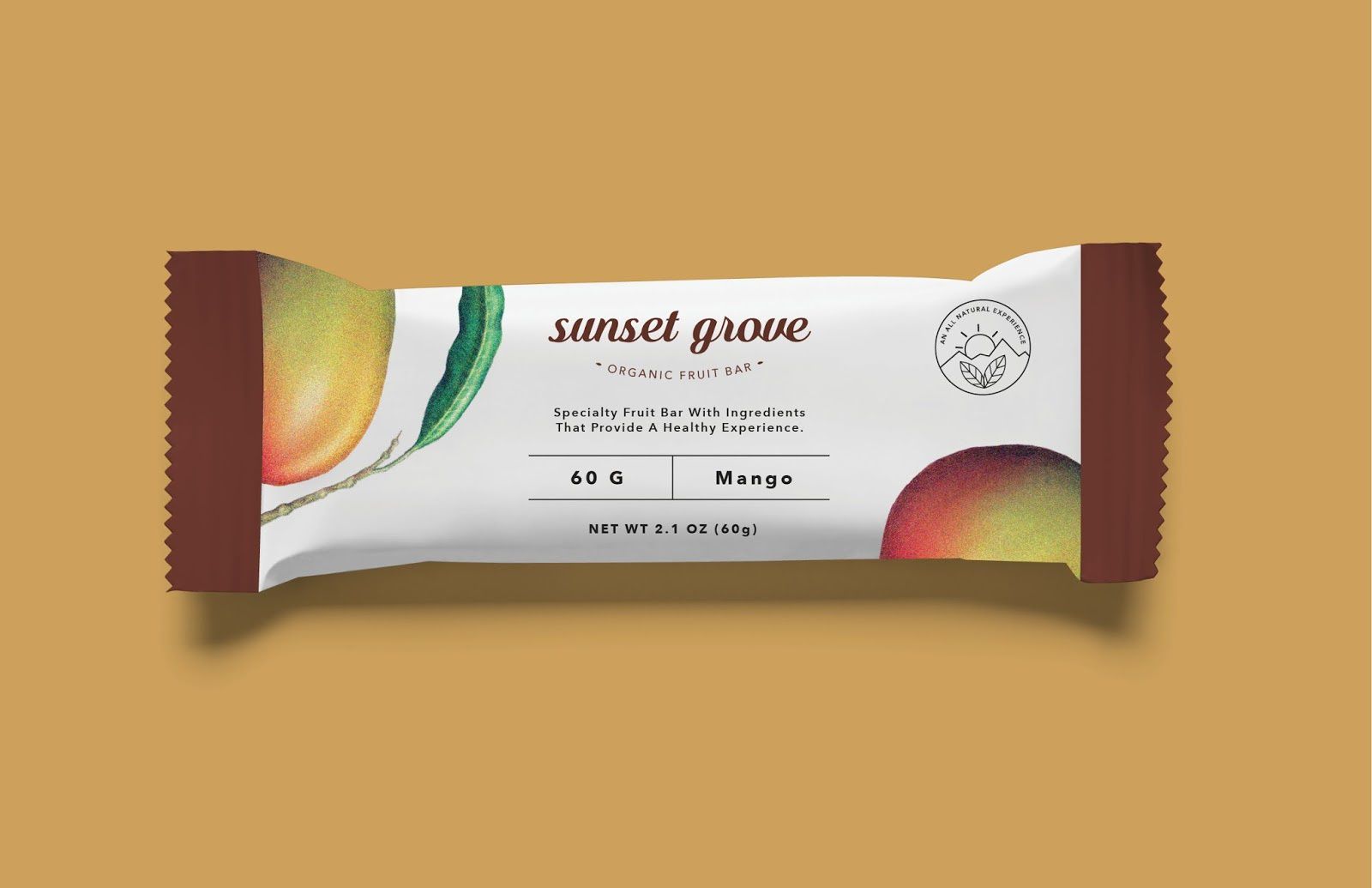 Sunset Grove (barres céréales bio) | Design (concept) : Donna Tiao, Pasadena, Etats-Unis (août 2016)